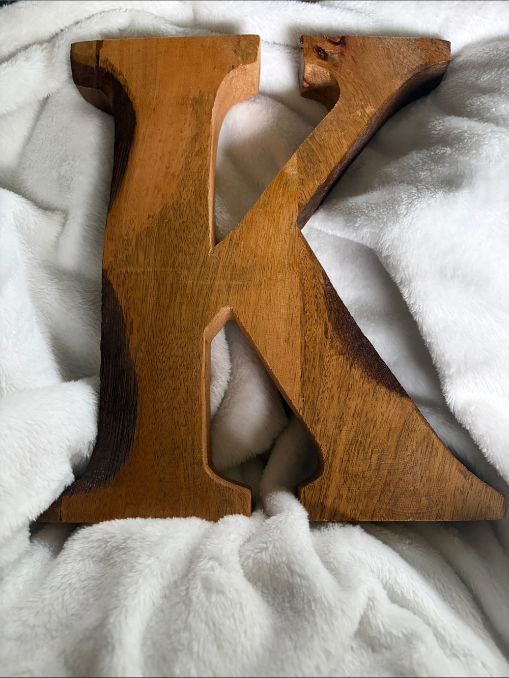 Wooden Letter K Wall Decor - NWOT